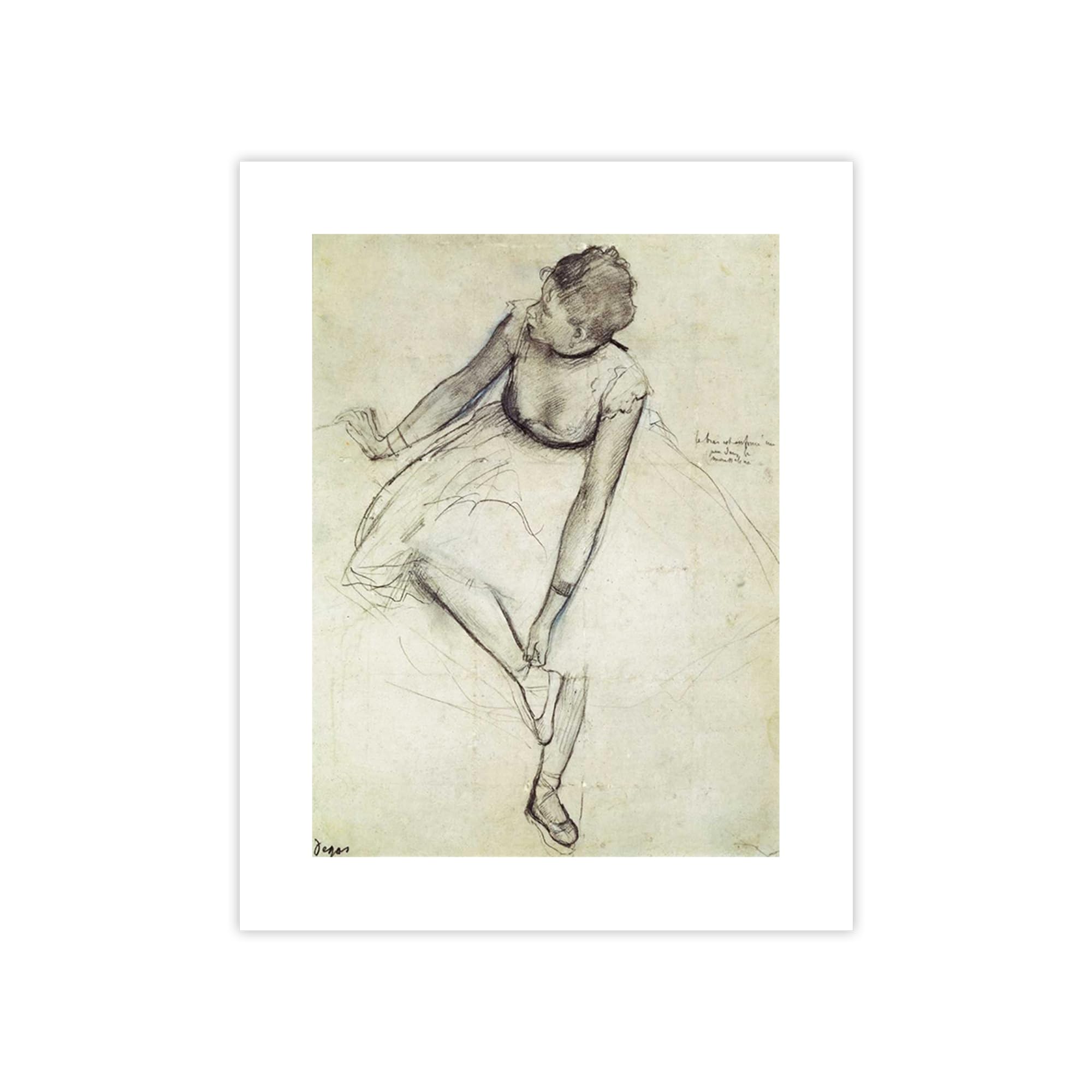 Poster Edgar Degas Danseuse 100x75 cm impression papier deco murale tableau grand format