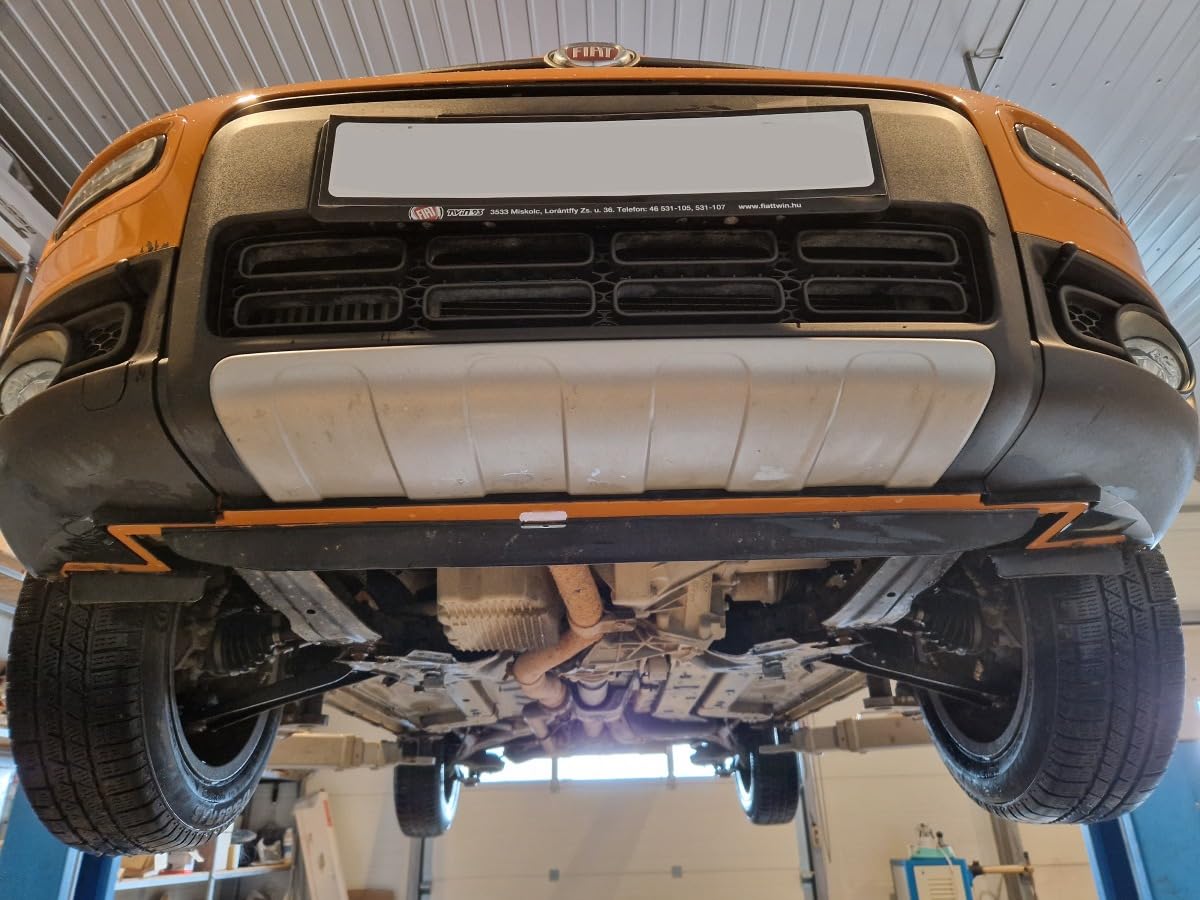 Protezione sottoscocca motore in acciaio compatibile con Fiat Panda 4 x 2 (2011-2025)