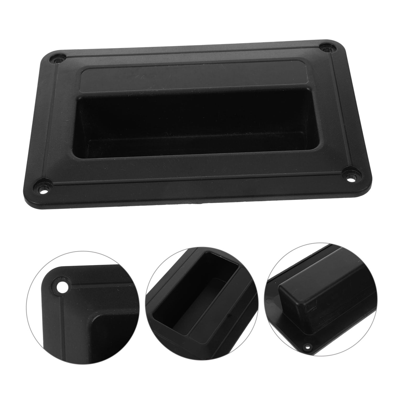 Homoyoyo Poignée Latérale de Haut-Parleur en Plastique pour Accessoires Audio, Petite Poignée Encastrée Pratique pour Enceintes, Lot de 4 Pièces pour Usage Scène ou Maison