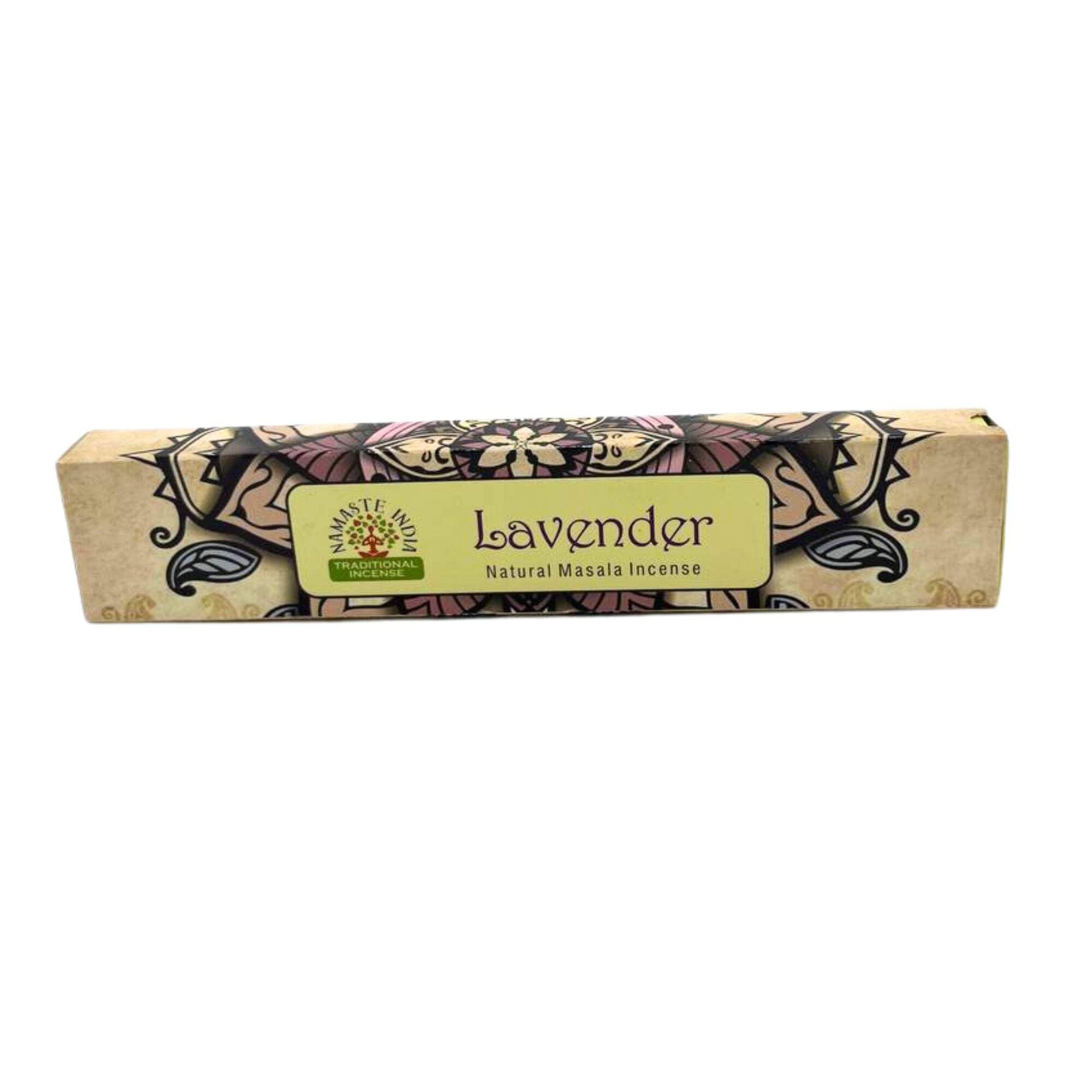 Natural Namaste Masala Incense Sticks - Namaste Mandala Masala Incense - Lavender