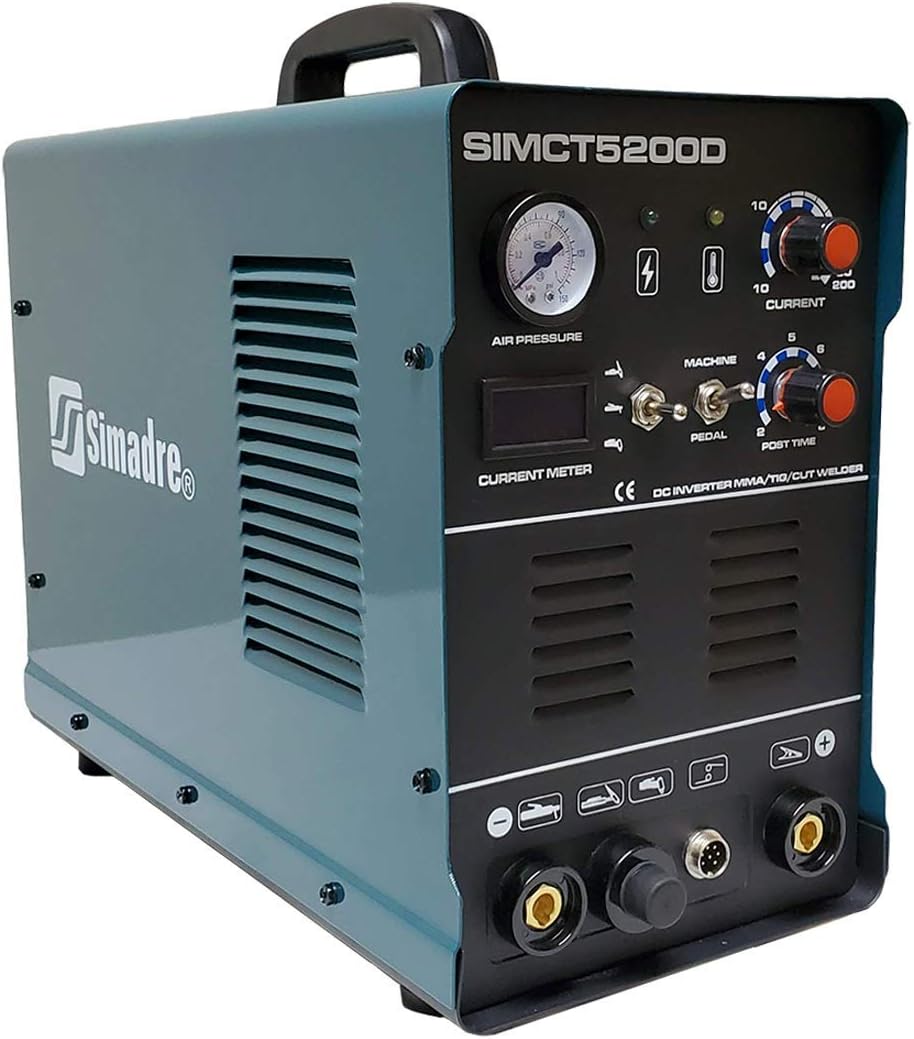 5200D 3-in-1 Dual Voltage 110/220V 50A Plasma Cutter 200A TIG/MMA/ARC Welder
