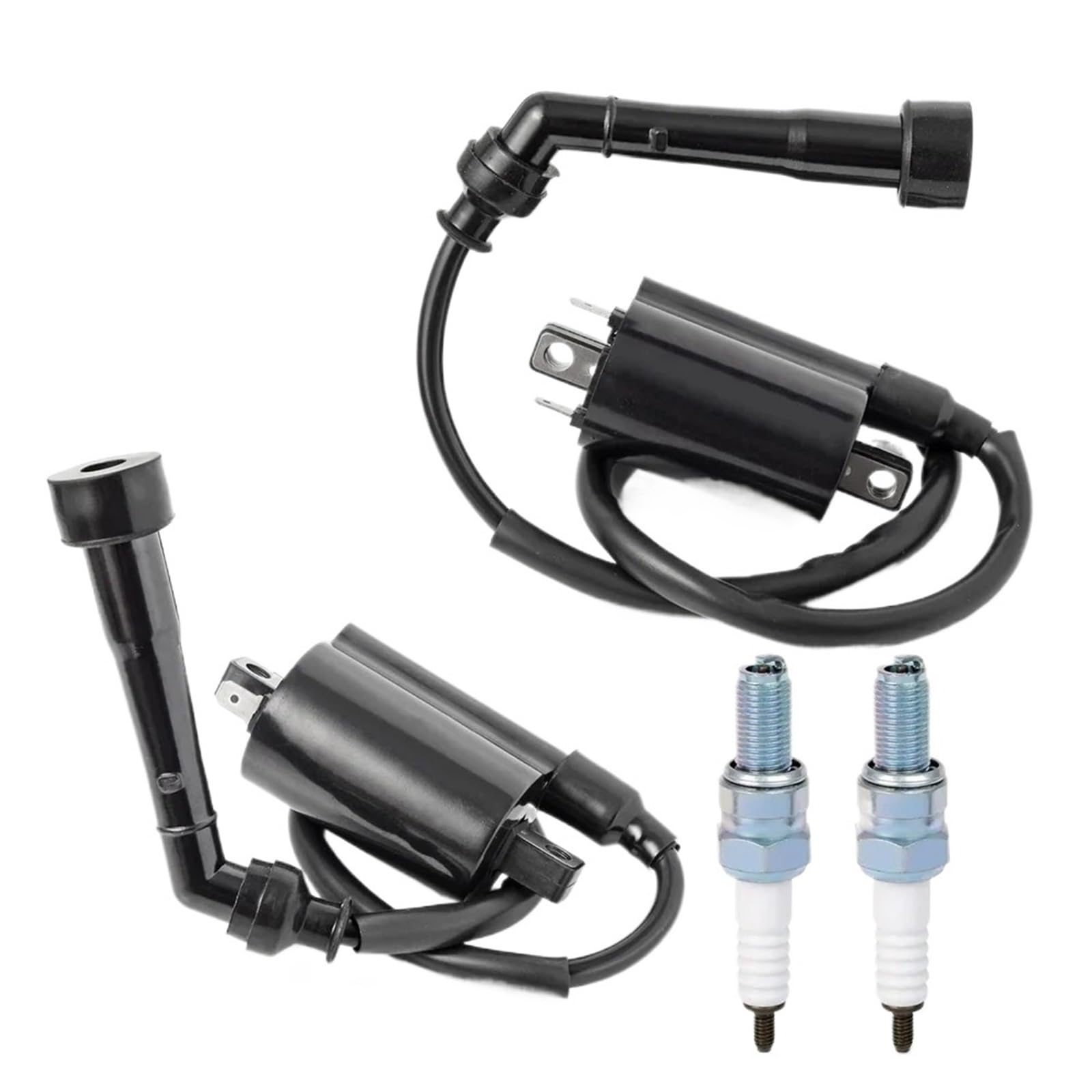 Genérico para Suzuki para Intruder 800 750 para VS800GL VS750GLP 1988-2004 Paquete De Bobina Encendido L & R Tapa Bujía 33420/33410-38A11 Bobina Encendido para Motocicleta