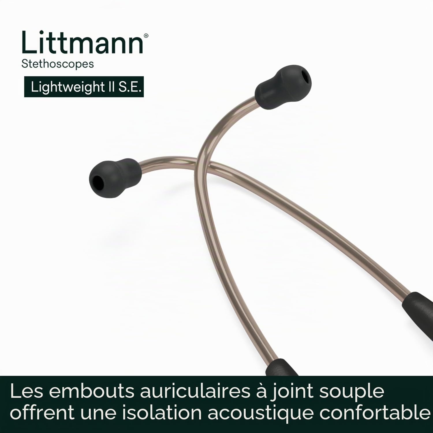 3M Littmann Stéthoscope Lightweight II S.E. tubulure noir, 71 cm