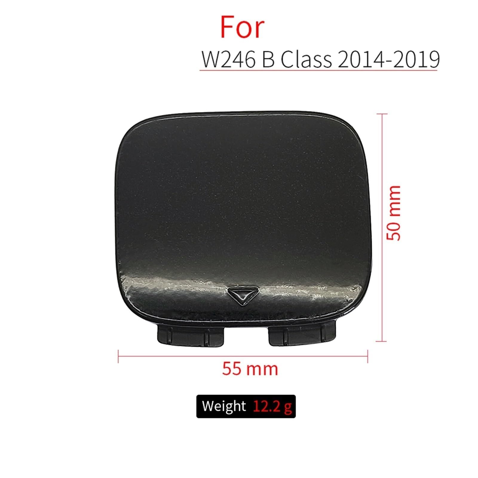 For Mercedes, W246 Sport Car Paraurti Posteriore Gancio di Traino Tappo Nero, for Benz, Classe B B180 B200 B220 B260 2014-2019 2468852100 Copertura del cappuccio dell'occhiello del gancio(Grey