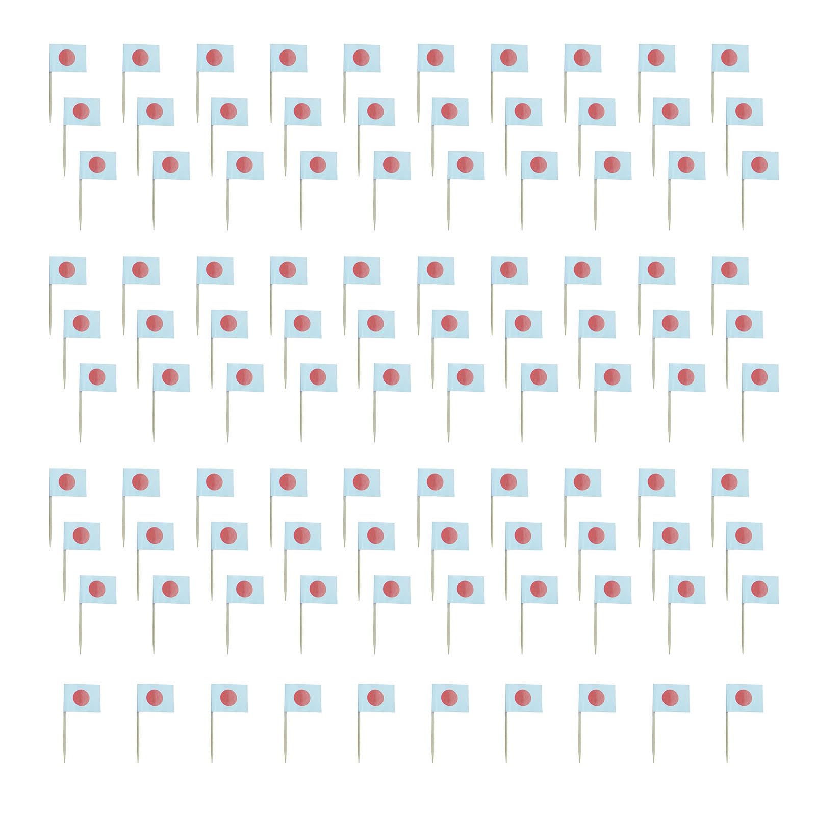 Jazuaiao 100Pcs Colorful International Flag Toothpicks Cake Picks Cupcake Decoration for Sports Event and Football Themed Parties Flag Picks