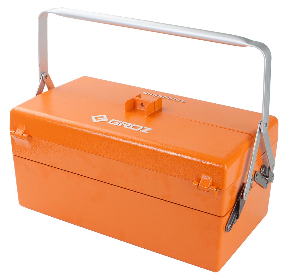 Groz Aluminum Cantilever Tool Box, MTB-5AL, 5-Tray Die-Cast