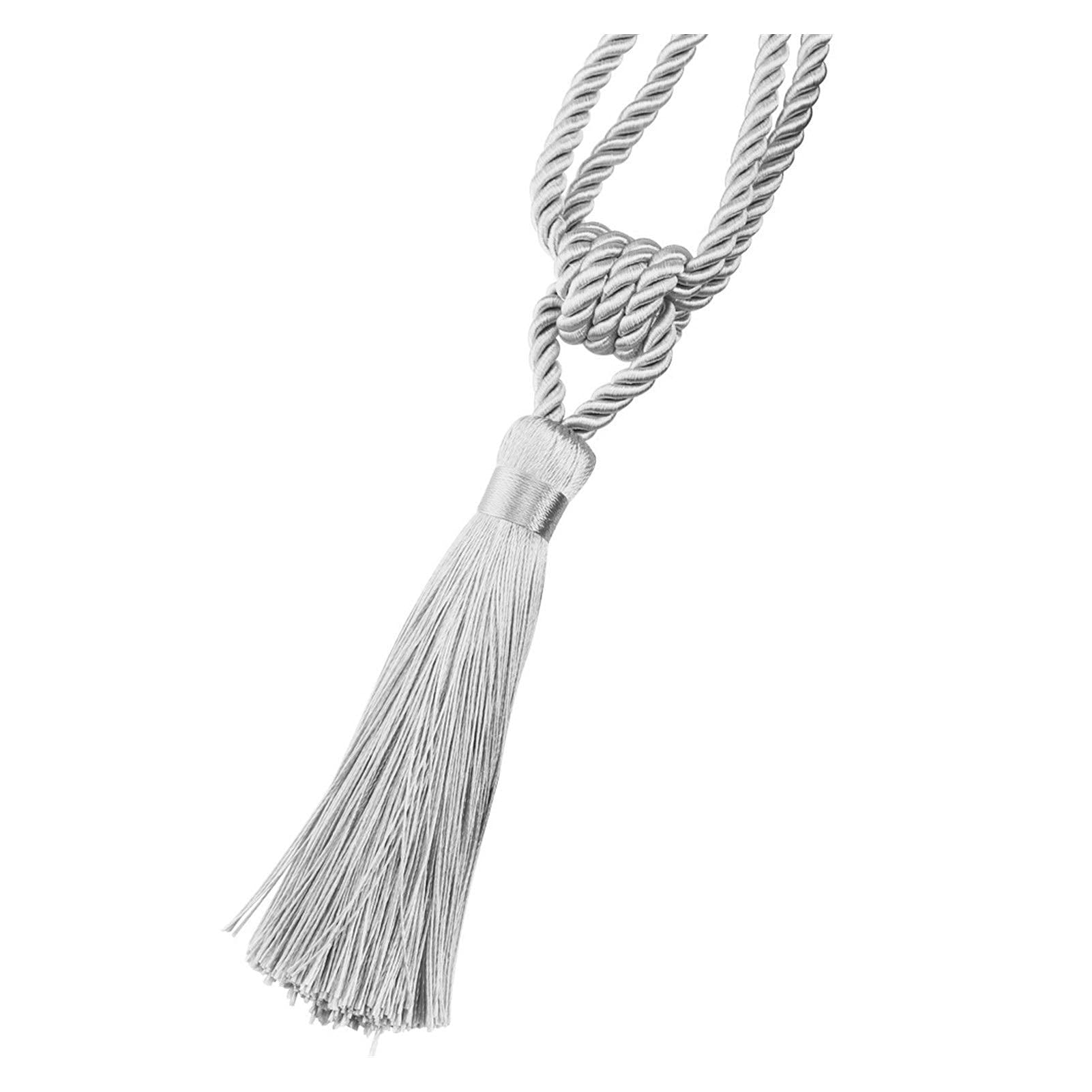 Embrasses de Rideau Magnétiques, Boucle 2Pcs Embrasses de Rideau Gland Clips de Rideau Embrasses de Corde Embrasses Accessoires pour la Maison Décoratifs Pour la Fixation de Rideau (Argent, 45cm) (A