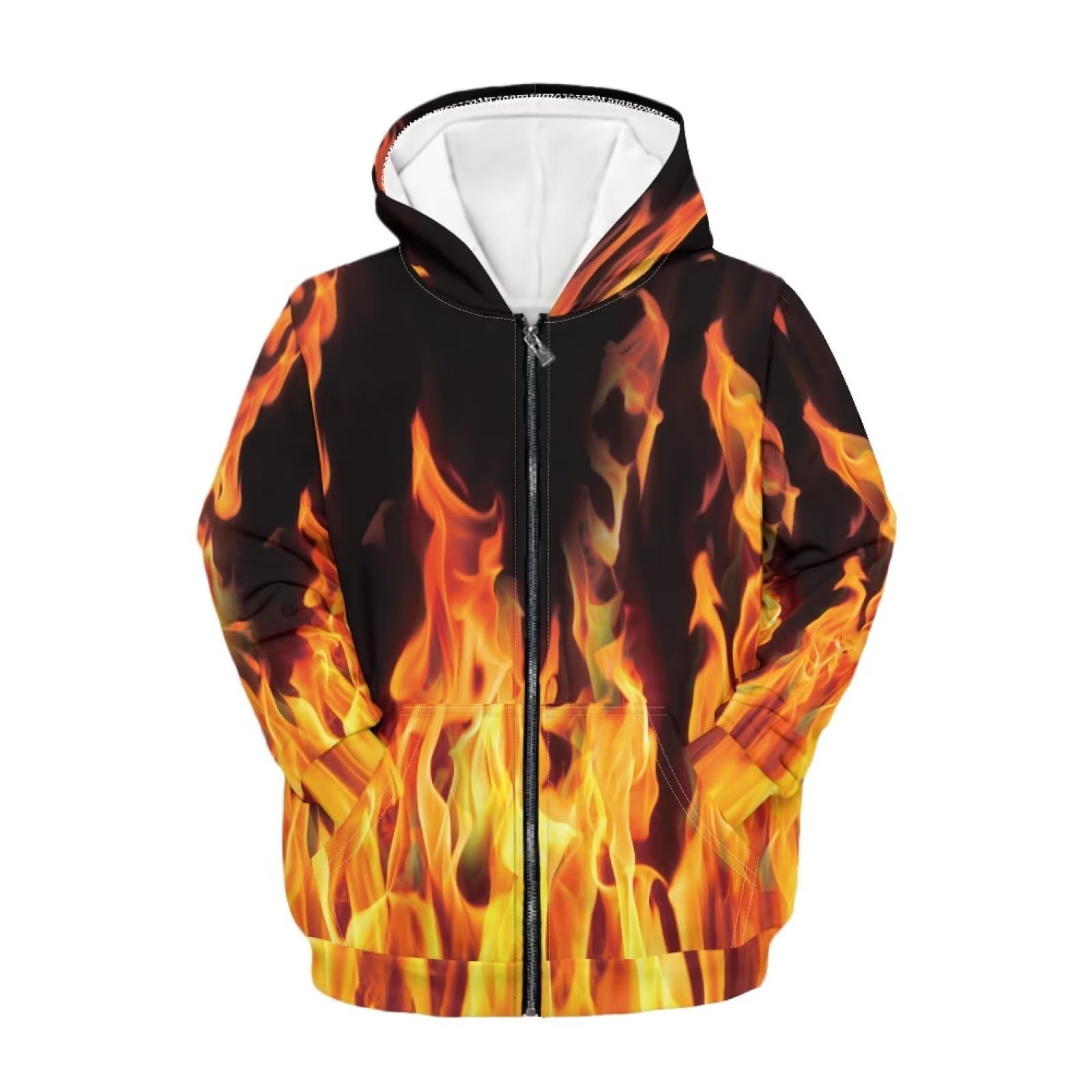 Zipper Hoodie for Kids Full Zip Up Sweatshirt Active Coat Hooded Pullover with Pockets Size 6-16 Boys Girls
