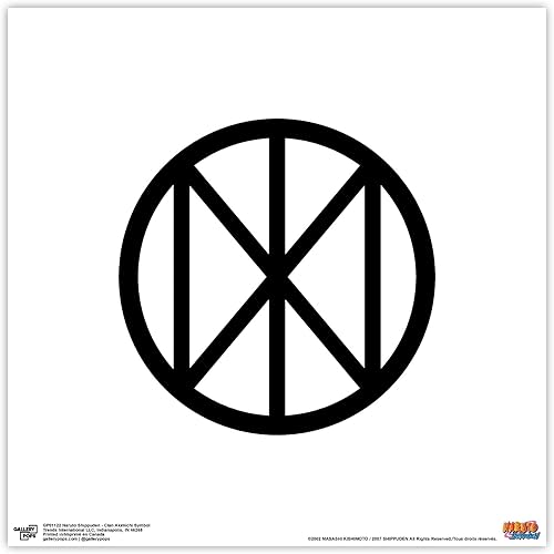 Trends International Gallery Pops Naruto Shippuden - Arte de pared con símbolo de clan Akimichi, versión sin marco, 12 x 12 pulgadas