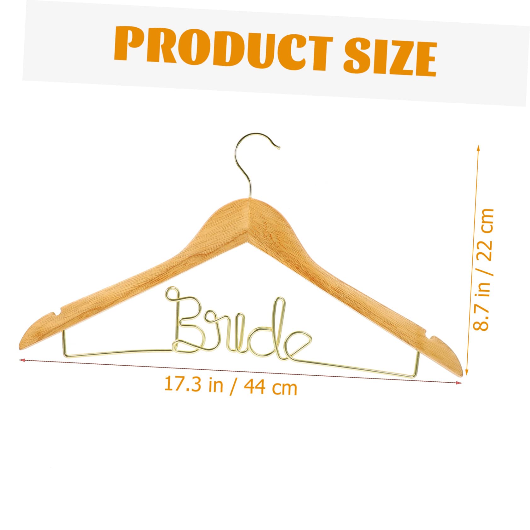 Cabilock Wedding Dress Hanger Elegant Wedding Keepsake Hanger for Bride Groom Attire Iron Wire