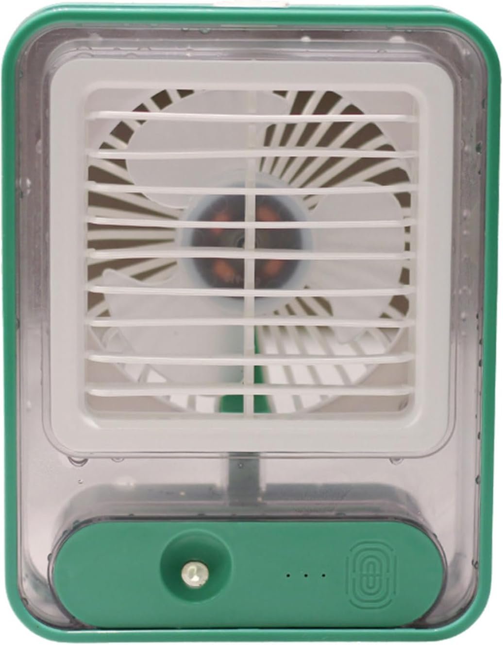 Cooling Fan Misting Fan 3 Speed Desktop Humidifier with Night Light Misting Water Misting Fan for Travel Office