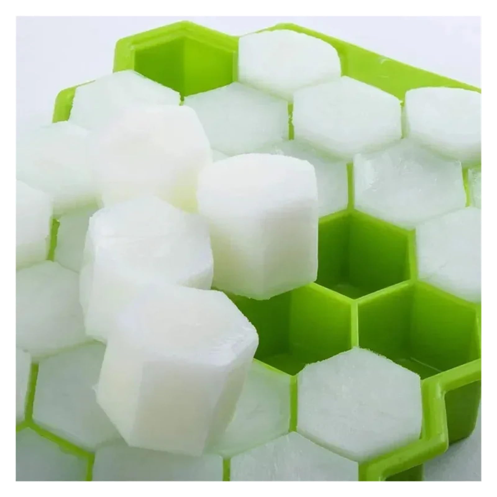 Vassoio for ghiaccio in silicone esagonale a nido d'ape con 37 griglie