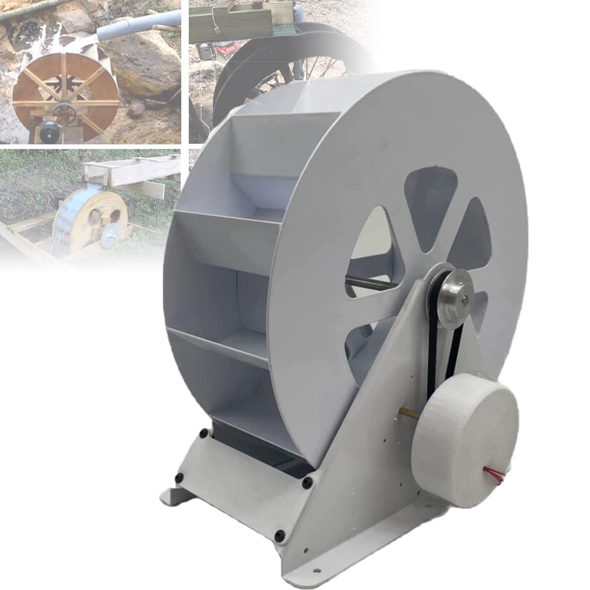 Générateur hydroélectrique pour roue hydraulique et décoration de jardin écologique extérieure