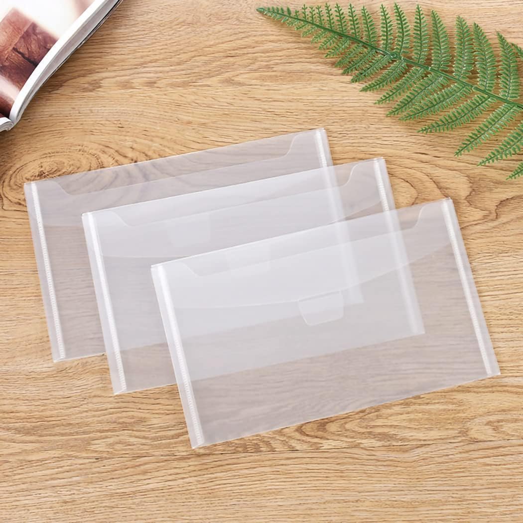 24 Pieces Clear Stamp and Die Cuts Storage Bags,5 x 7 Inch, 7 x 9.4 Inch, Resealable Plastic Seal Scrapbooking Large Cutting Dies Stencil Envelopes Pockets for DIY Card Making Craft Paper - Image 7