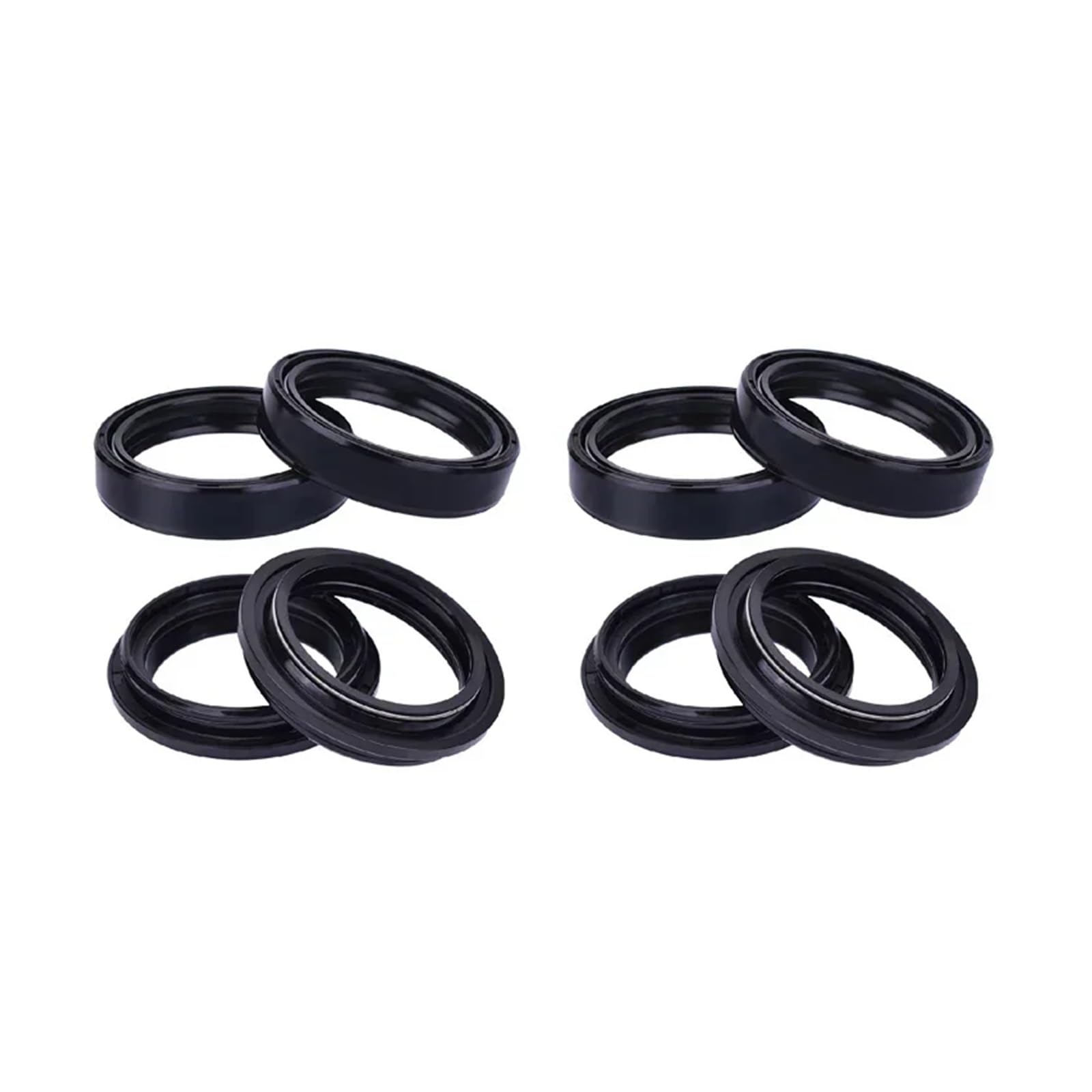 43x53x9,5/11,5 Motorrad Zubehör Schock Gabel Öl Dichtung & Staub Abdeckung for K/TM EXC300 EGS300 MXC300 MXC EGS EXC 300 (Color : 4pcs Seal 4pcs Cover)