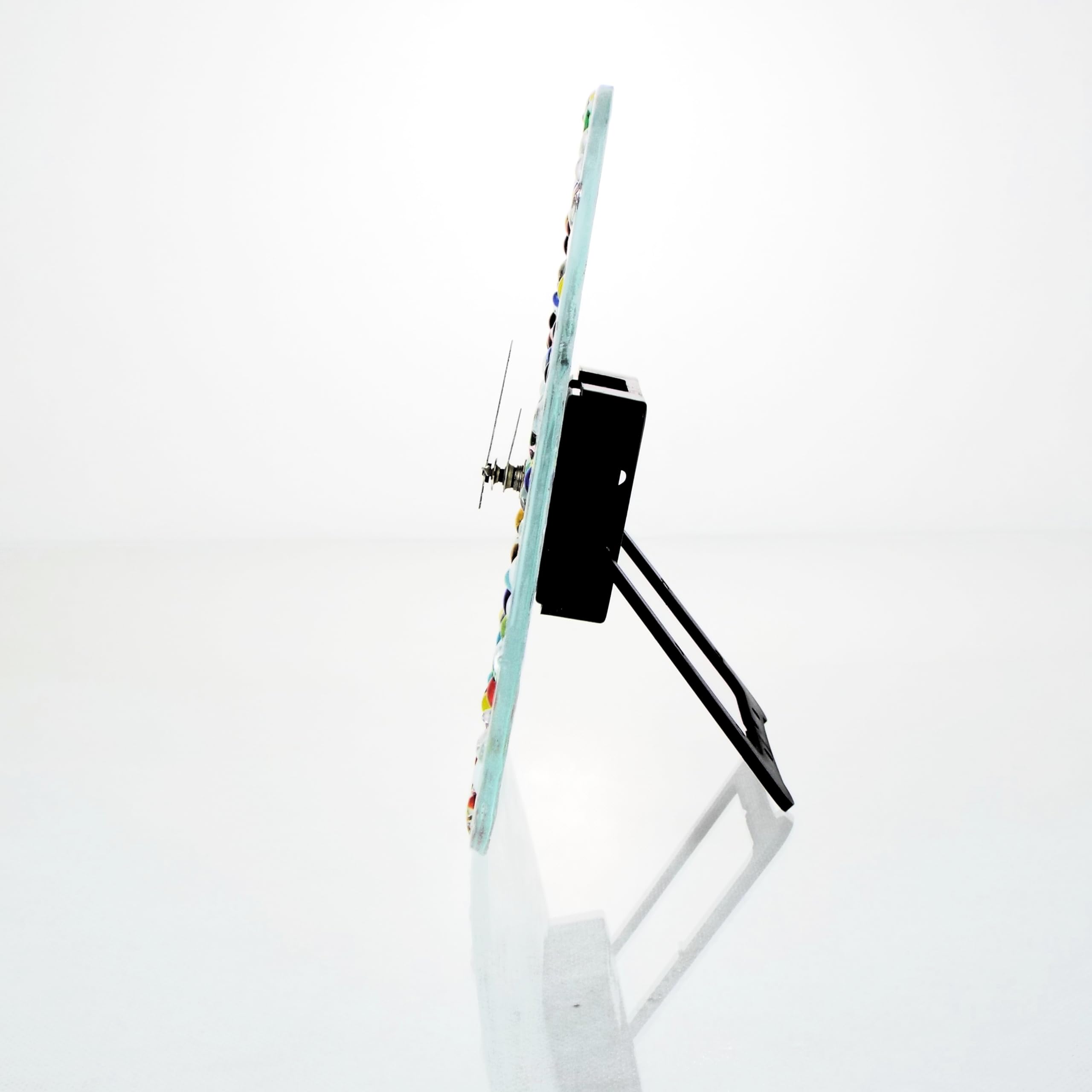 Sospiri Venezia Reloj de Mesa Cristal Murano 19x19 cm Corazón