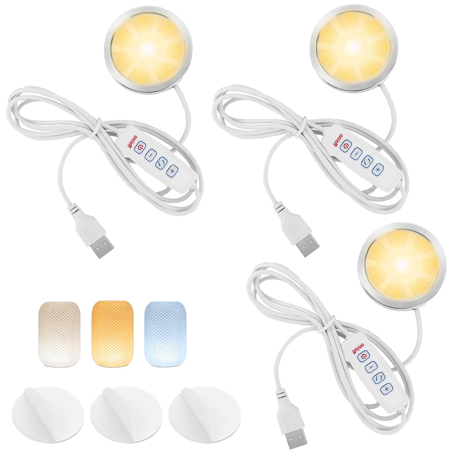 3Pack LED Lamp Kit 001 Compatible with Bambu Lab MH001 3-Color Dimmable