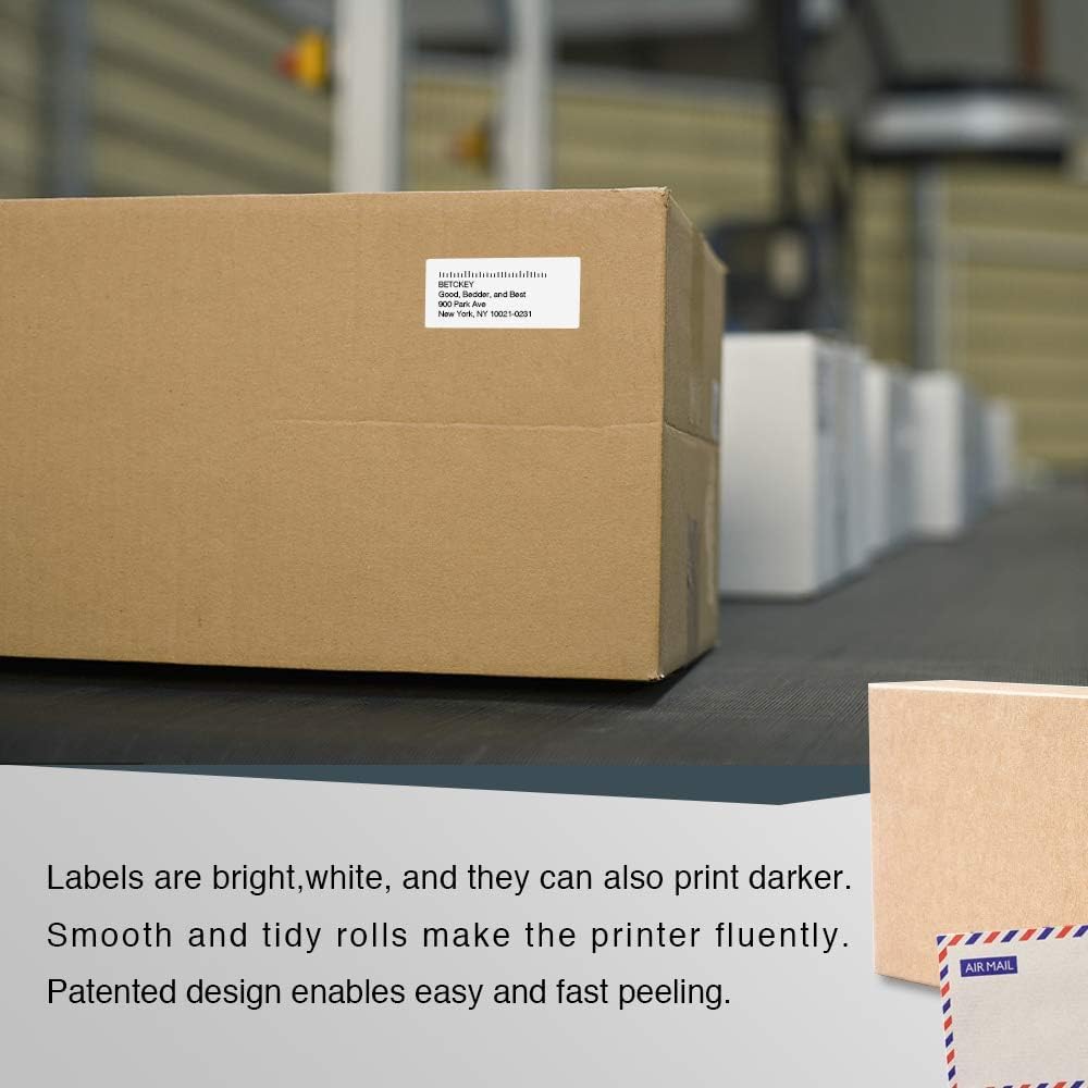 BETCKEY - Compatible DYMO 99019 (2-5/16" x 7-1/2") Large Lever Arch File Labels, Compatible with DYMO Labelwriter 450, 4XL, NOT Fit 550 & 5XL [6 Rolls/900 Labels] - Image 7