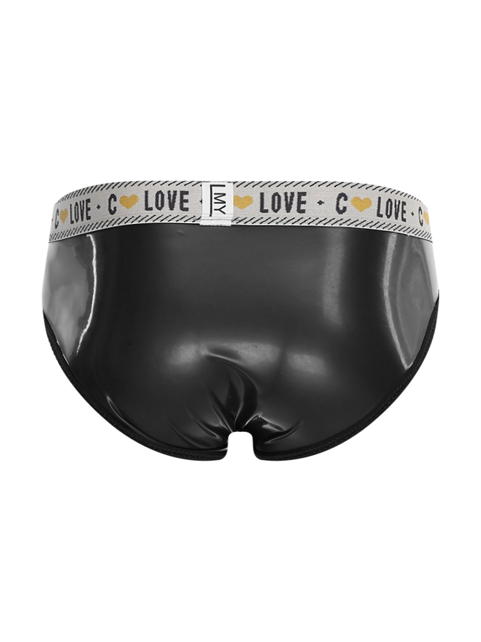 Slips en Latex pour Hommes sous Vêtements en Gomme Imperméables Caleçon avec Élastique Au Niveau La Taille Et Poche pour Boursouflure