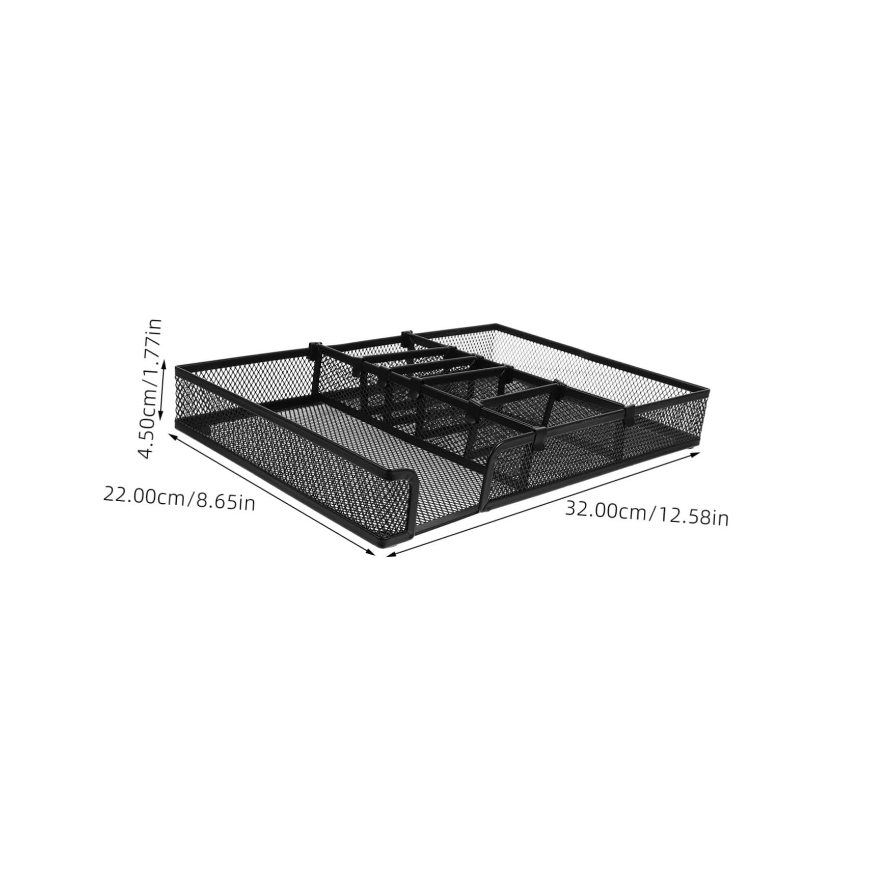 Organizador de Escritorio de Hierro Negro para Papelería y Oficina | Sistema Práctico de Orden, Diseño Versátil, Limpieza Sencilla y Ahorro de Espacio en Mesa