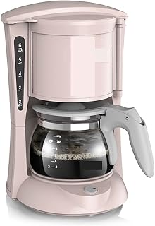 Coffee maker Coffee And Tea Dual Purpose Household Coffee Machine For ElectricKitchen Appliances Drip Coffee Maker Keep Warm (Color : Pink,