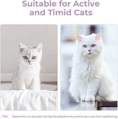 Miniatura 5 de Cheerble Juguete interactivo para gatos, juguete automático de rompecabezas de bola móvil para gatos de interior, juguete inteligente antidepresión