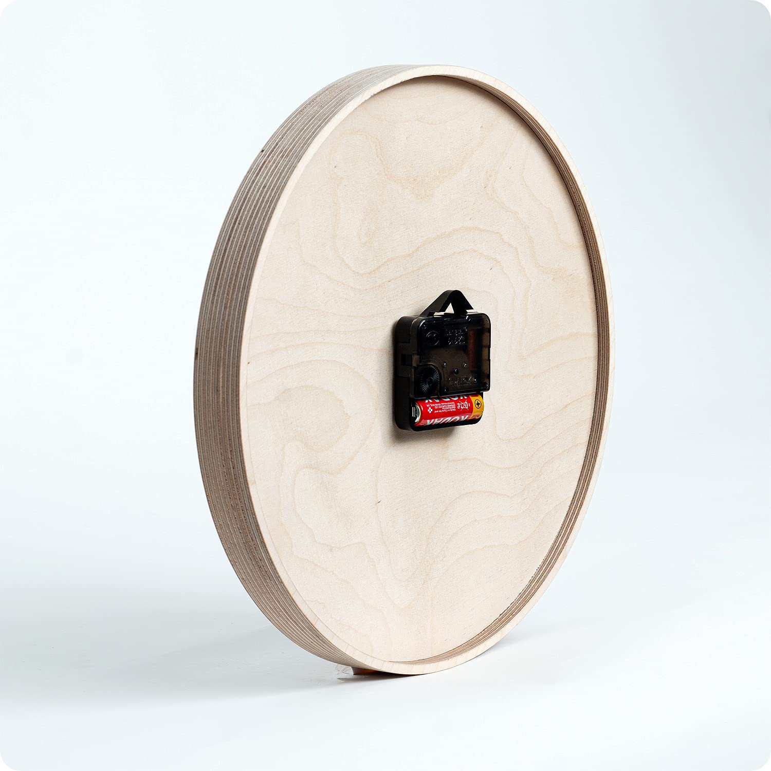 Tulup Holzuhr Wanduhr ⌀ 30cm Uhr Holz Stille Uhren Modern Runde Dekoration Weiße Uhrzeiger - Erdbeeren und Wasser