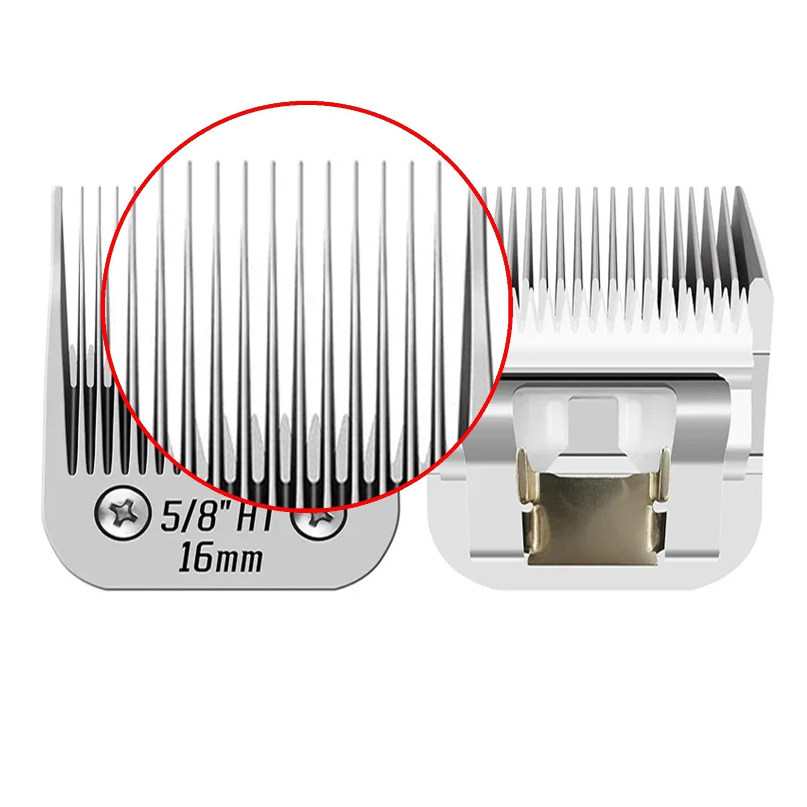 Lama Ramic for Animali Domestici Staccabile Da 5/8 "HT, Compatibile Con Andis, AG, AGC, AGP, AGRC, Compatibile Con Wahl, Clipper Serie KM, Dimensioni: 3/4" 16 Mm((9.5mm))