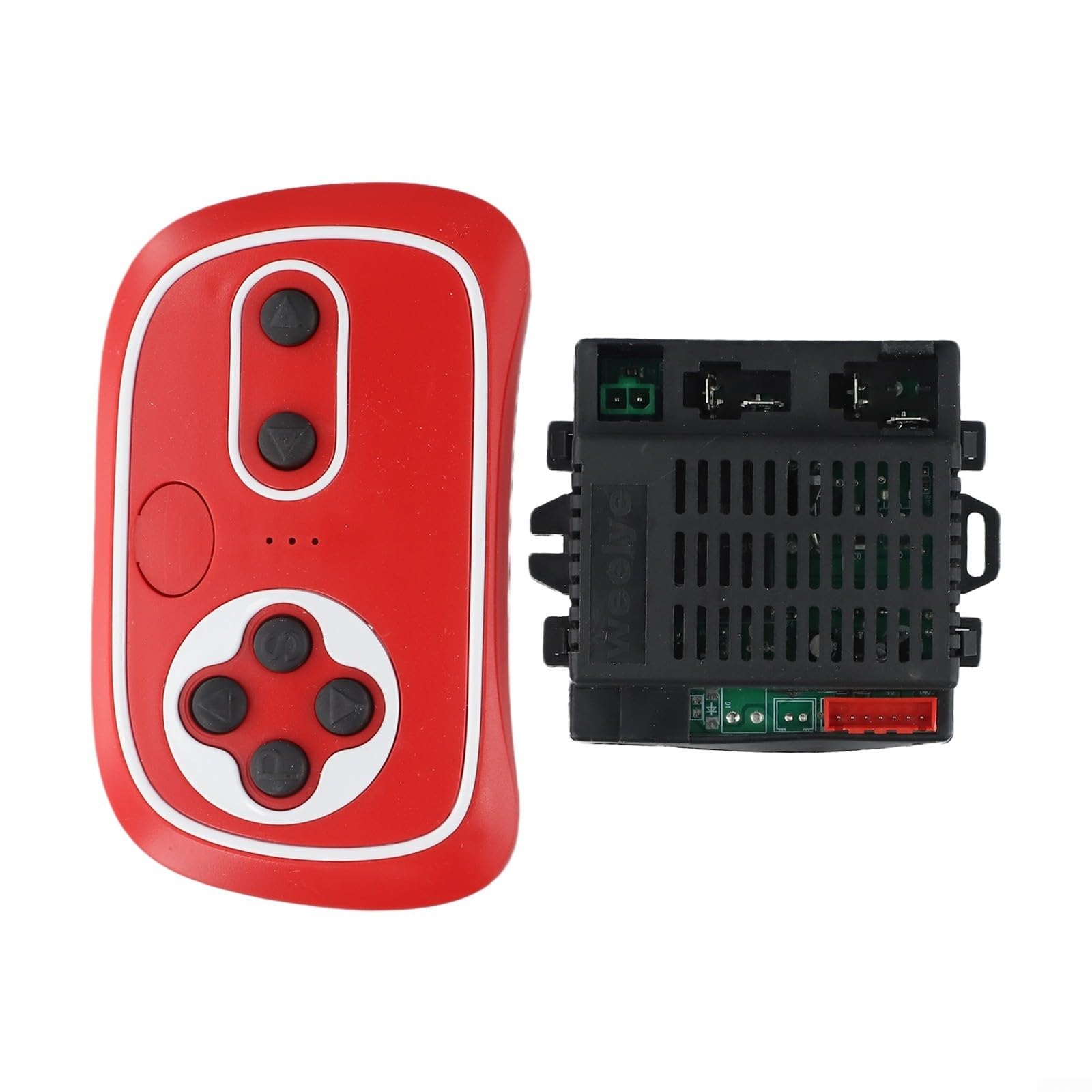 Elektrofahrzeug-Steuerung für Kinder, 6 V, 12 V, 24 V, kompatibler Empfänger und Fernbedienungs-Setup-Anleitung (RX18 B 12 V, komplettes Set, rot)
