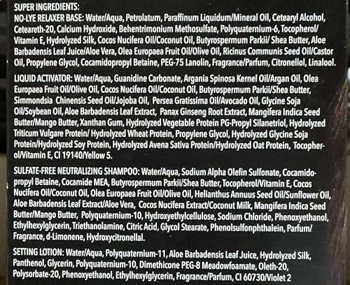 Ultra Sheen Supreme No-cáustica Relaxer Conditioning Creme Kit, Super, 1 Ea, 1count