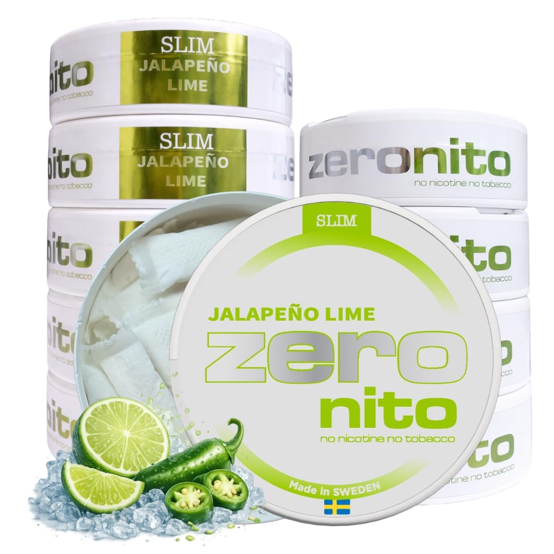 ZERONITO 10 PACK Snus Ohne Nikotin & Ohne Koffein – Tobacco-Free Pouches, 20 Beutel (16 g) – Diskrete Aromapouches – Alternative zu Snus mit Nikotin – Made in Sweden