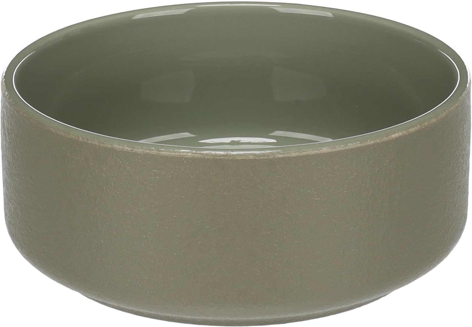 FEEDING AND DRINKING BOWL RAMA ROUND GREEN 18x7,5CM 1200ML