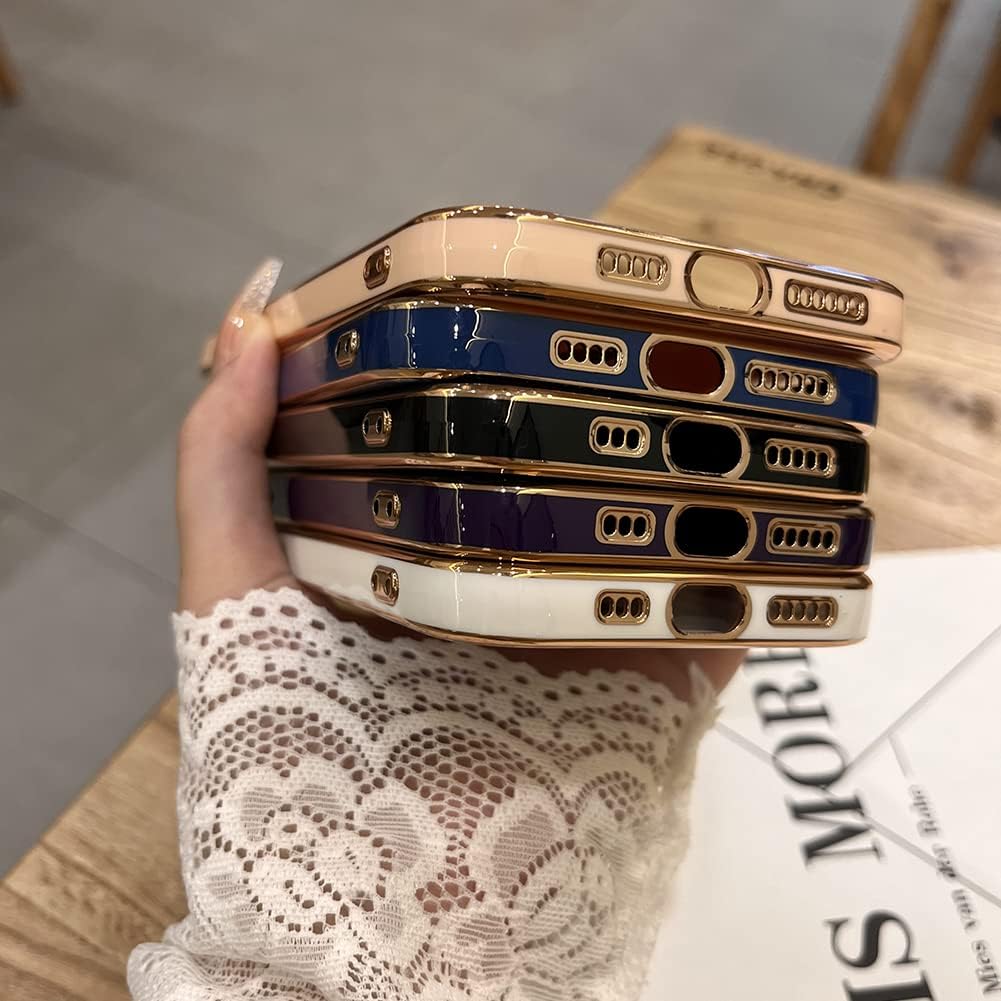 OOK Magnatic Case for iPhone 15 Pro Max Case [Compatible with MagSafe] Full Camera Lens Protector Gold Electroplate Edge Soft TPU Shockproof Protective Phone Case for Women Men 6.7 Inch - Black - Image 6