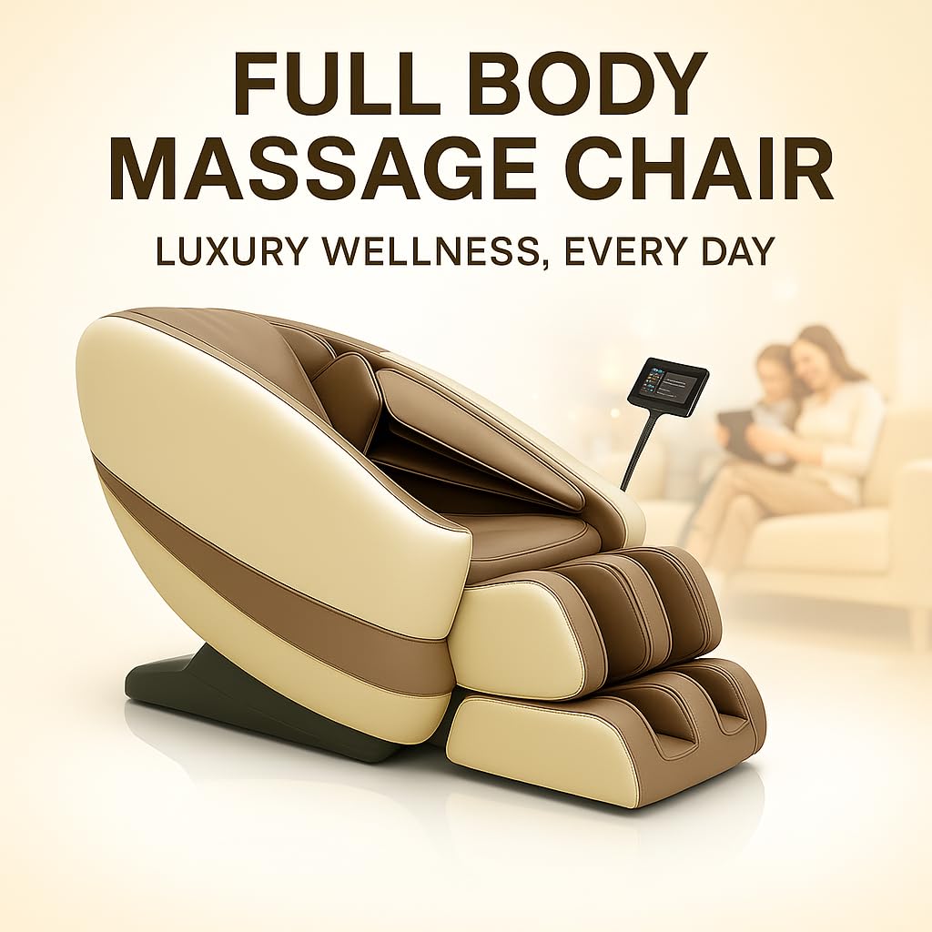 Dr. BWC® Zero Gravity Massage Chair Riclineer - 18 Rollers, 16 Auto Program, Back Heat, Foot & Bachra Massage, Bluetooth Speakers, (BIGE) with full body toena massage with (BIGE) Dr. BWC® Zero Gravity Massage Chair Riclineer - 18 Rollers, 16 Auto Program, Back Heat, Foot & Bachra Massage, Bluetooth Speakers, (BIGE) with full body toena massage with (BIGE)