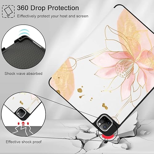 Miniatura 5 de May Chen Funda para iPad Pro de 11 pulgadas (43 generación) 20222021, funda trasera de TPU suave y flexible con soporte para lápices, también