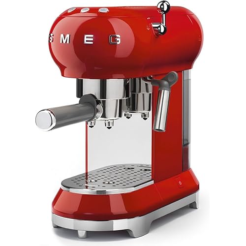 Smeg Espresso Coffee Machine, Red