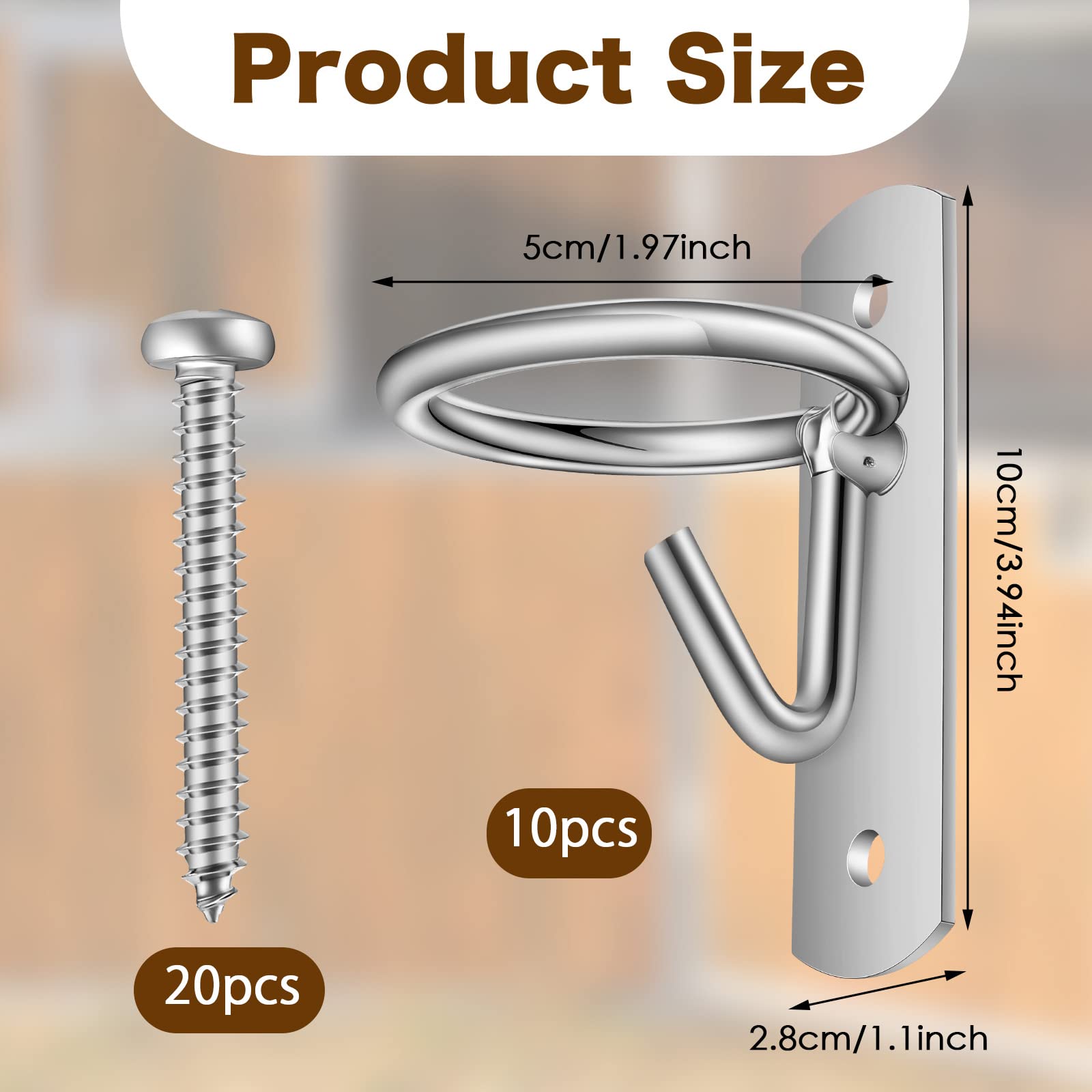 Amazon.co.jp: 馬用バケツフック10個 金属製乗馬用水バケツ