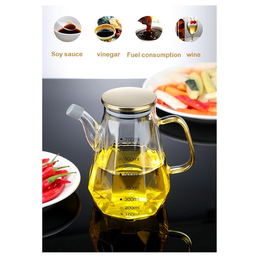 Küche mit Tankflaschen, Ölspender-Sprühflasche aus Glas, 500 ml, 700 ml, 900 ml
