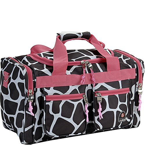 Image of Rockland 19 inch Polyester Duffel Bag, Pink Giraffe
