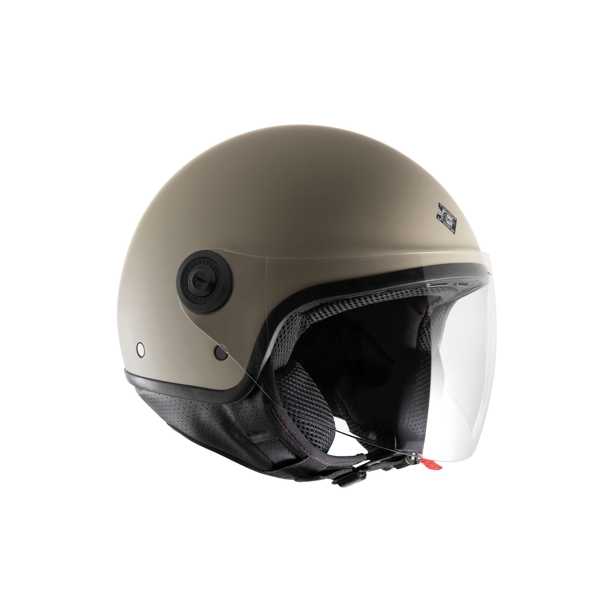 Casco Demi Jet Tucano Urbano EL’JETTIN 6.0 – Omologato ECE 22.06, Doppia Calotta Small Fit, Traspirante