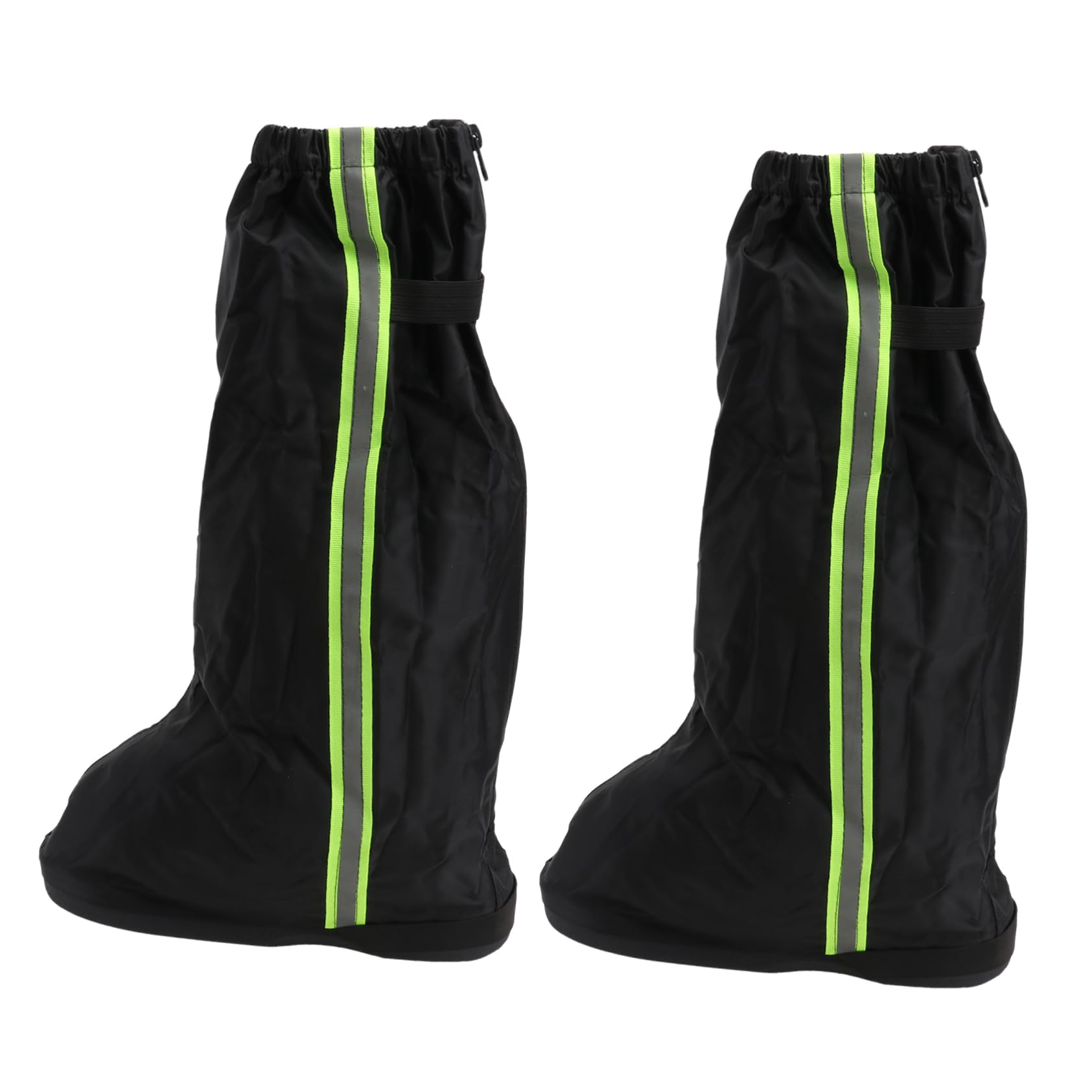 Toyvian Couvre-Chaussures Anti-Pluie Bottes Neige Gaiteurs Preuve Cheville Randonnée Couvre-Jambes Extérieur Guêtres D'extérieur Tissu Oxford Black