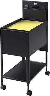 Lorell Standard Lock Mobile File Black 28.35" x 16.54" x 6.50"