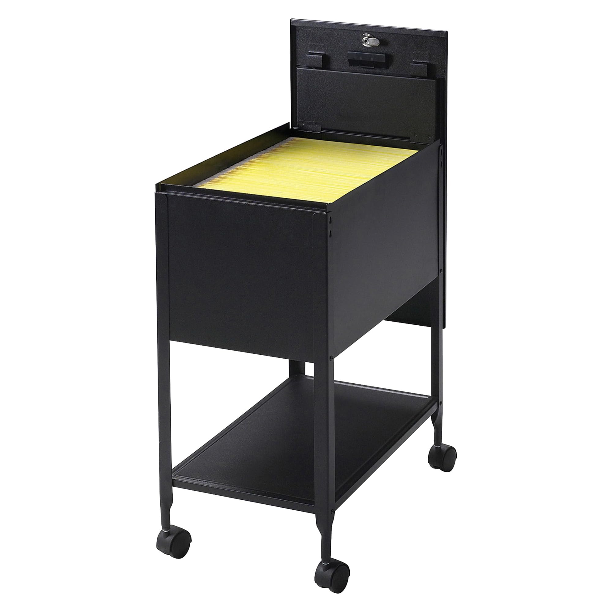 Lorell Standard Lock Mobile File Black 28.35" x 16.54" x 6.50"