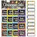 Juvale 17-Piece Chalkboard Design Classroom Jobs Chart Set for Bulletin Board and 50 Blank Name Tags