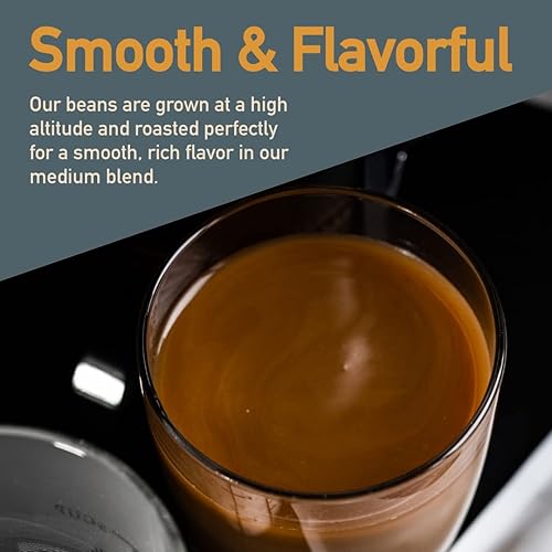 Miniatura 6 de Café de grano saludable, café descafeinado bajo en ácido, tostado medio, molido, orgánico, 11 oz.