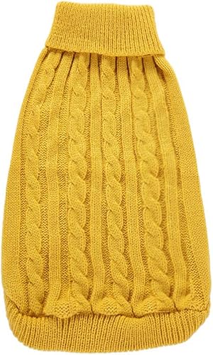 Miniatura 10 de Suéter cálido clásico para mascotas, gatos, cachorros y perros grandes, medianos o pequeños, bonito suéter de punto para machos y hembras