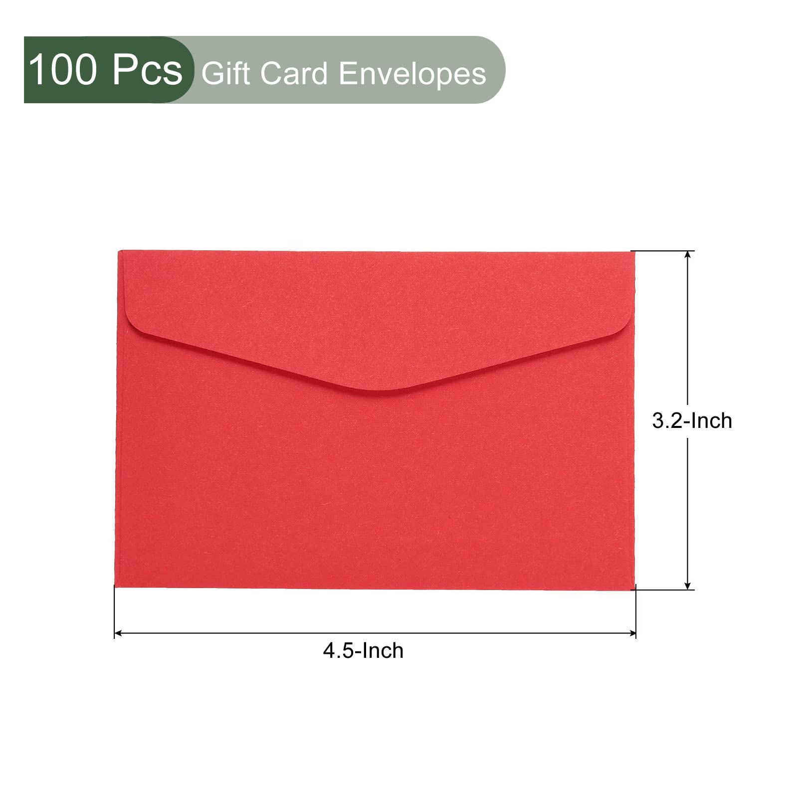 YOKIVE 100 Pack Gift Card Envelopes, Business Greeting Note, Red - Image 2