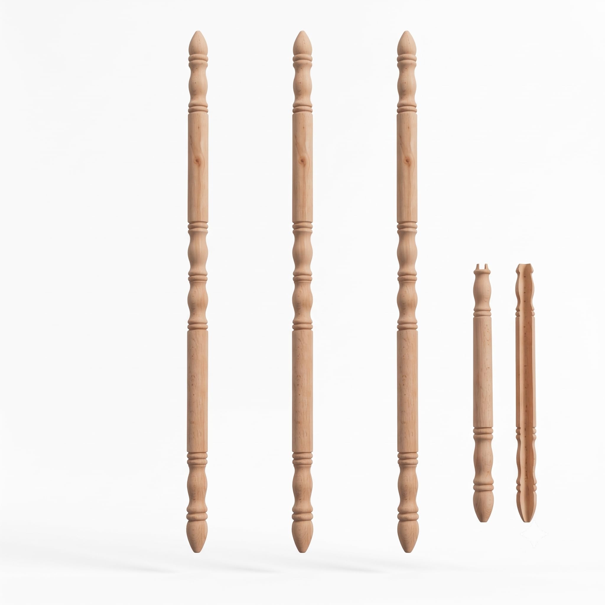 Renovators Supply 39-1/4 in Beechwood Corner Protectors Pack of 3