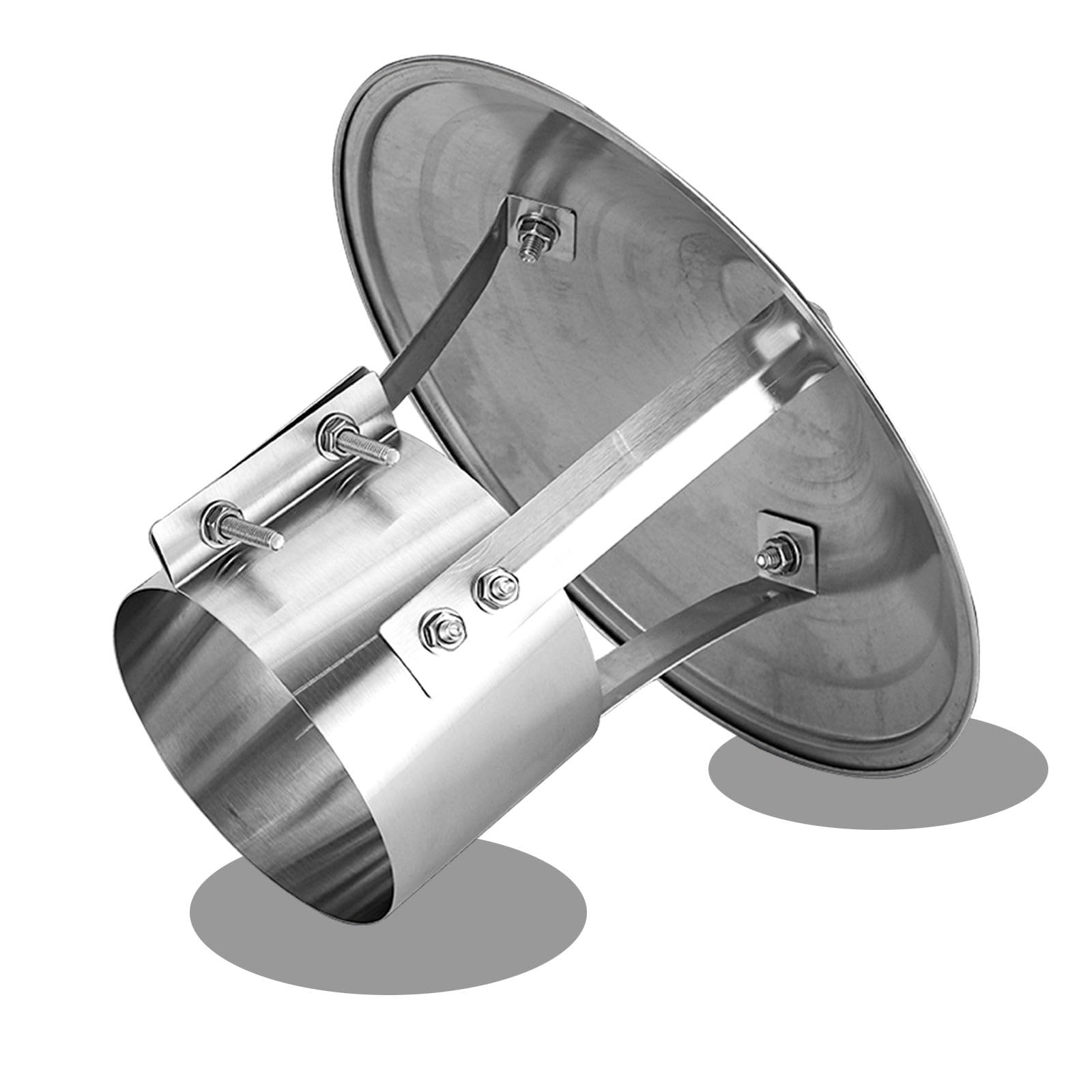 Fumaiolo Comignolo Cappello, Cappello Per Camino Conico, CappellO A Cilindro In Acciaio Inox, CappellO Per Camino Per Tubi Da Stufa, Canne Fumarie Antivento Antipioggia(300 mm(11.811 in))