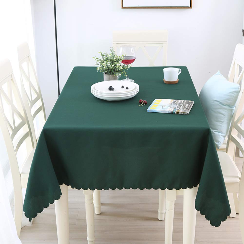 Nappe rectangulaire verte 200x300cm en polyester épais solide pour protection de table